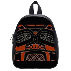 Traditional Northwest Coast Native Art School Bag (small) by Sapixe