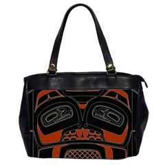 Traditional Northwest Coast Native Art Office Handbags (2 Sides)  by Sapixe