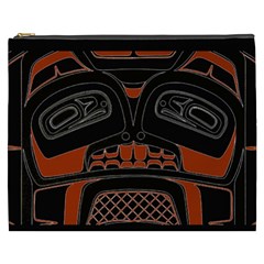 Traditional Northwest Coast Native Art Cosmetic Bag (xxxl)  by Sapixe