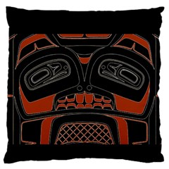 Traditional Northwest Coast Native Art Standard Flano Cushion Case (two Sides) by Sapixe