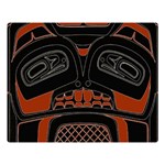 Traditional Northwest Coast Native Art Double Sided Flano Blanket (Large)  80 x60  Blanket Front