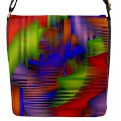 Texture Pattern Programming Processing Flap Messenger Bag (s) by Sapixe