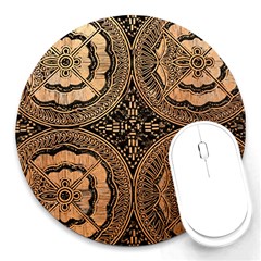 The Art Of Batik Printing Round Mousepads by Sapixe