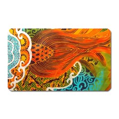 The Beautiful Of Art Indonesian Batik Pattern Magnet (Rectangular)