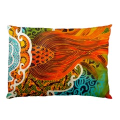 The Beautiful Of Art Indonesian Batik Pattern Pillow Case by Sapixe