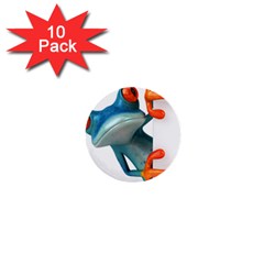 Tree Frog Illustration 1  Mini Buttons (10 Pack) 