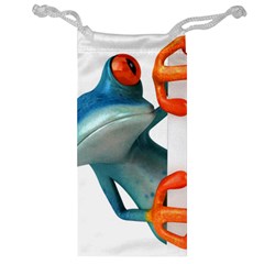 Tree Frog Illustration Jewelry Bag by Sapixe