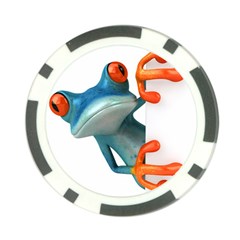 Tree Frog Illustration Poker Chip Card Guard by Sapixe