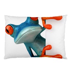 Tree Frog Illustration Pillow Case (two Sides) by Sapixe