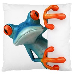 Tree Frog Illustration Large Flano Cushion Case (one Side) by Sapixe