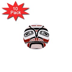 Traditional Northwest Coast Native Art 1  Mini Buttons (10 Pack) 