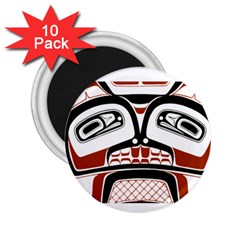 Traditional Northwest Coast Native Art 2 25  Magnets (10 Pack)  by Sapixe