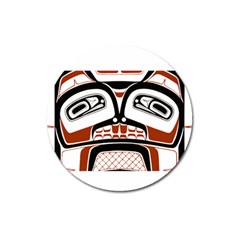 Traditional Northwest Coast Native Art Magnet 3  (round) by Sapixe