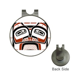 Traditional Northwest Coast Native Art Hat Clips With Golf Markers by Sapixe