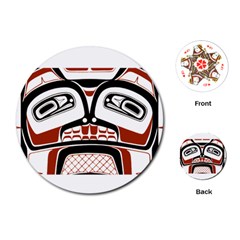 Traditional Northwest Coast Native Art Playing Cards (round)  by Sapixe