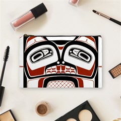 Traditional Northwest Coast Native Art Cosmetic Bag (medium)  by Sapixe