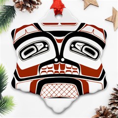 Traditional Northwest Coast Native Art Ornament (snowflake) by Sapixe