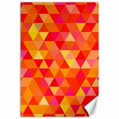 Triangle Tile Mosaic Pattern Canvas 12  X 18   by Sapixe