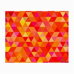 Triangle Tile Mosaic Pattern Small Glasses Cloth (2-side) by Sapixe