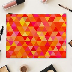 Triangle Tile Mosaic Pattern Cosmetic Bag (xl) by Sapixe