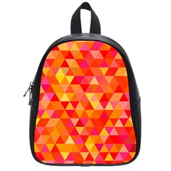 Triangle Tile Mosaic Pattern School Bag (small) by Sapixe