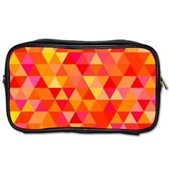 Triangle Tile Mosaic Pattern Toiletries Bags 2-side by Sapixe