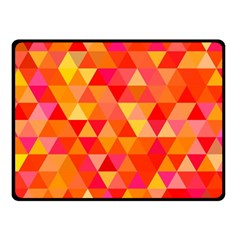 Triangle Tile Mosaic Pattern Double Sided Fleece Blanket (small)  by Sapixe