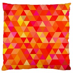 Triangle Tile Mosaic Pattern Standard Flano Cushion Case (two Sides) by Sapixe