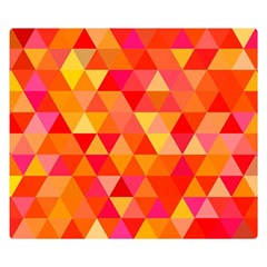 Triangle Tile Mosaic Pattern Double Sided Flano Blanket (small)  by Sapixe