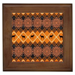 Traditiona  Patterns And African Patterns Framed Tiles by Sapixe