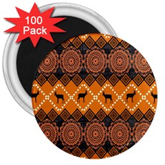 Traditiona  Patterns And African Patterns 3  Magnets (100 Pack) by Sapixe