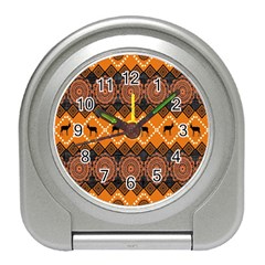 Traditiona  Patterns And African Patterns Travel Alarm Clocks by Sapixe