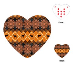 Traditiona  Patterns And African Patterns Playing Cards (heart) 