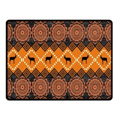 Traditiona  Patterns And African Patterns Double Sided Fleece Blanket (small)  by Sapixe