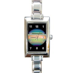 True Color Variety Of The Planet Saturn Rectangle Italian Charm Watch by Sapixe