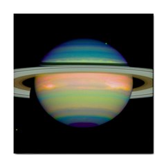 True Color Variety Of The Planet Saturn Tile Coasters by Sapixe