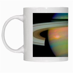 True Color Variety Of The Planet Saturn White Mugs by Sapixe