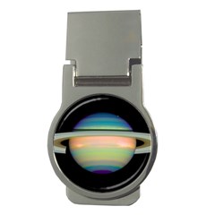 True Color Variety Of The Planet Saturn Money Clips (round)  by Sapixe