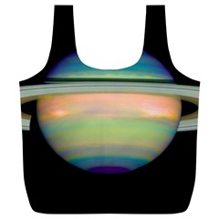 True Color Variety Of The Planet Saturn Full Print Recycle Bags (l)  by Sapixe