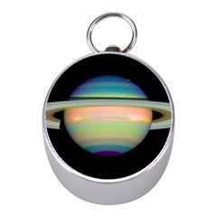 True Color Variety Of The Planet Saturn Mini Silver Compasses by Sapixe