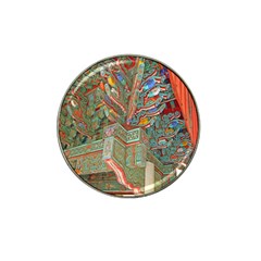 Traditional Korean Painted Paterns Hat Clip Ball Marker by Sapixe