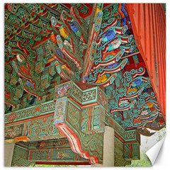 Traditional Korean Painted Paterns Canvas 12  X 12   by Sapixe