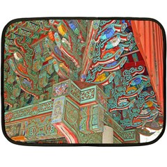 Traditional Korean Painted Paterns Fleece Blanket (mini) by Sapixe