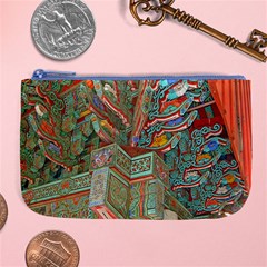 Traditional Korean Painted Paterns Large Coin Purse by Sapixe