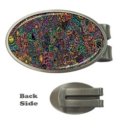 Trees Internet Multicolor Psychedelic Reddit Detailed Colors Money Clips (oval)  by Sapixe