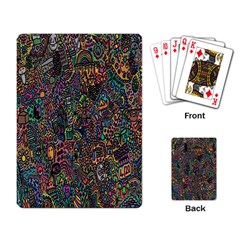 Trees Internet Multicolor Psychedelic Reddit Detailed Colors Playing Card by Sapixe