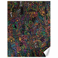 Trees Internet Multicolor Psychedelic Reddit Detailed Colors Canvas 18  X 24   by Sapixe