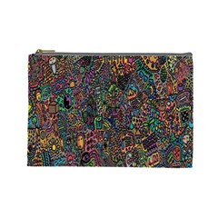 Trees Internet Multicolor Psychedelic Reddit Detailed Colors Cosmetic Bag (large)  by Sapixe