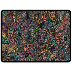 Trees Internet Multicolor Psychedelic Reddit Detailed Colors Fleece Blanket (large)  by Sapixe