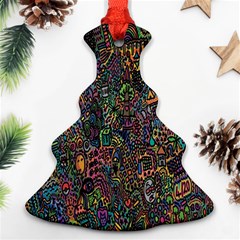 Trees Internet Multicolor Psychedelic Reddit Detailed Colors Ornament (christmas Tree)  by Sapixe